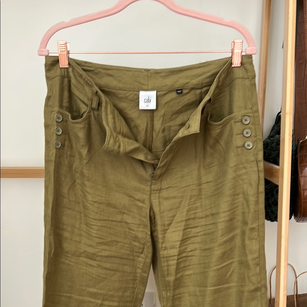 Cabi Olive Straight Leg Pants